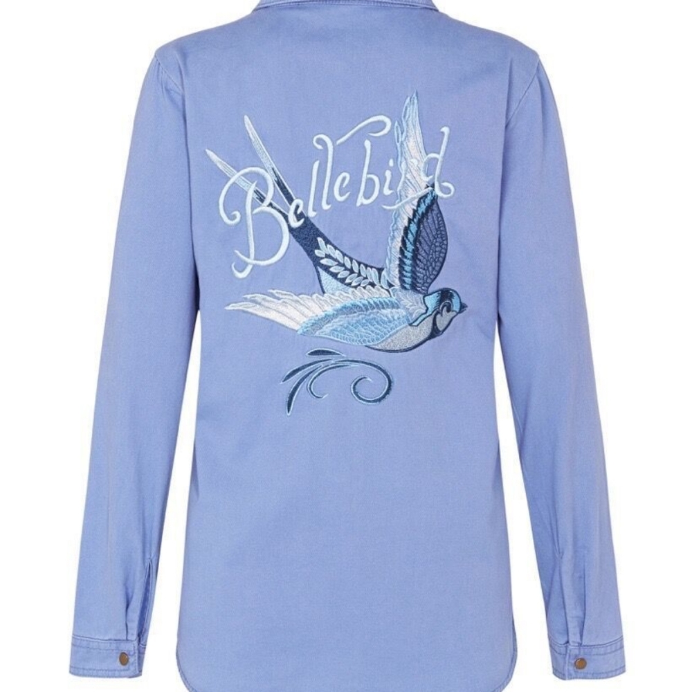 SALE PENDING Spell Blue Belle (Bellebird) Chambray Shirt Jacket BNWT FSOT - Picture 7 of 12